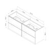dvojumyvadlo-z-mineralniho-mramoru-se-skrinkou-mocoori-modulo-140x68x46cm Dvojumyvadlo z minerálního mramoru se skříňkou Mocoori Modulo 140x68x46cm