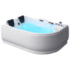 Hydromasážní vana AWT GE101TSL 180x120 pravá (bluetooth, osvětlené trysky)