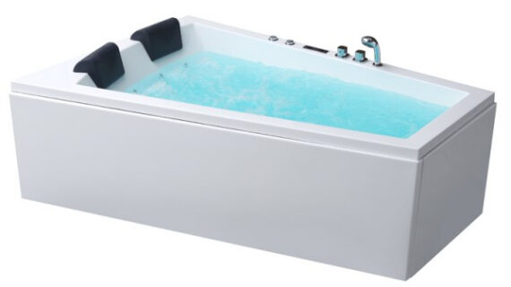 Hydromasážní vana AWT GE105E 180x130 pravá