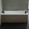 Hydromasážní vana AWT GE108-2E 180x80 s dřevěným panelem