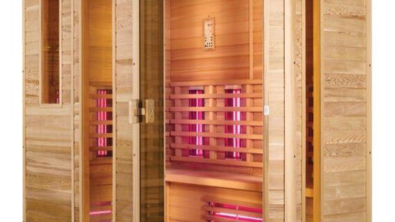 Infračervená sauna EXCLUSIVE SEVEN / kanadská borovice 210x140x200cm pro 4-5 osob Triple zářiče