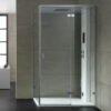 Parní box EAGO DZ107F15 bílá matná verze 120x90cm / pravá bez vaničky