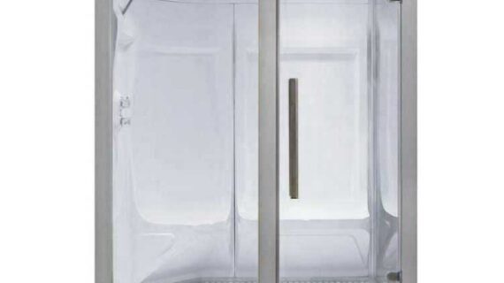 Profesionální parní sauna EO-SPA S200A levá verze 161x131 4,5kW Harvia